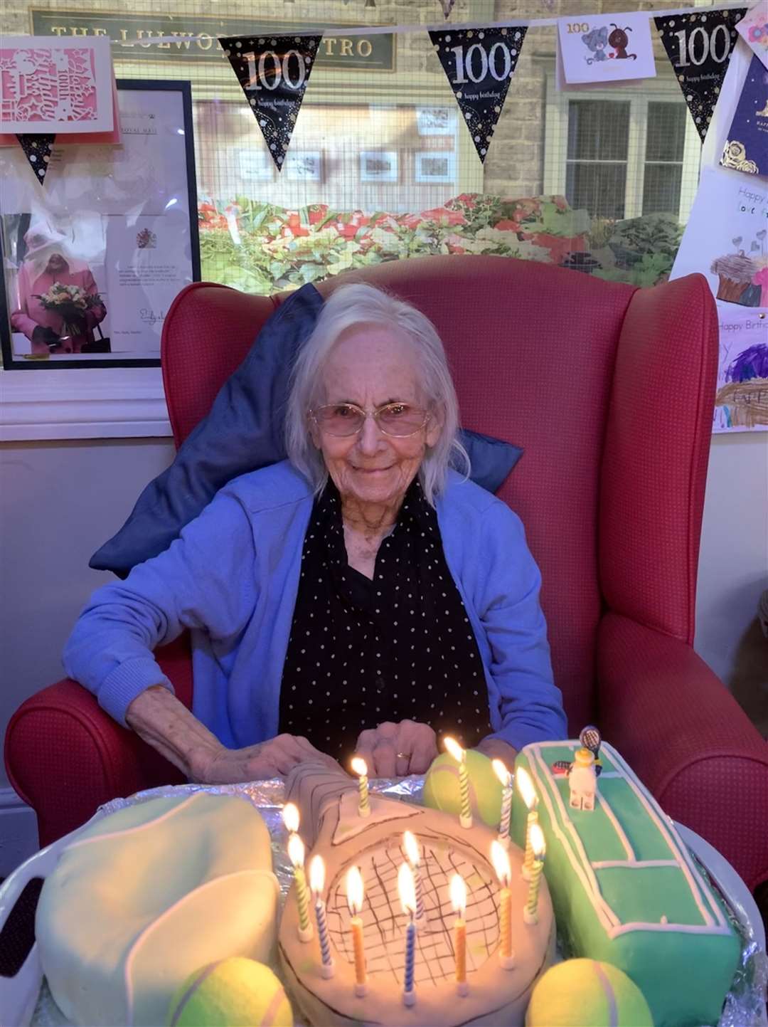 Beety Searls celebrated her 100th birthday in lockdown at Lulworth care home in Maidstone