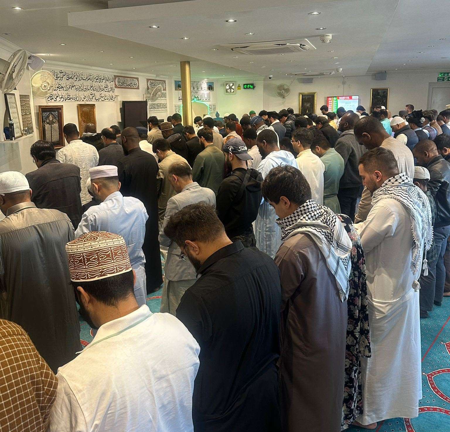 Prayers were held at the Gravesend Central Mosque this morning