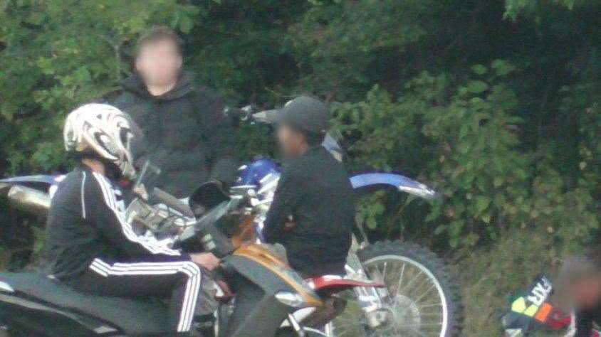 Anti-social bikers gathering at Barnfield Recreation Ground on September 4