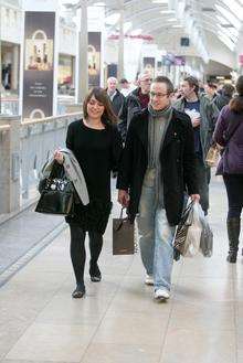 Shoppers at Bluewater shopping centre