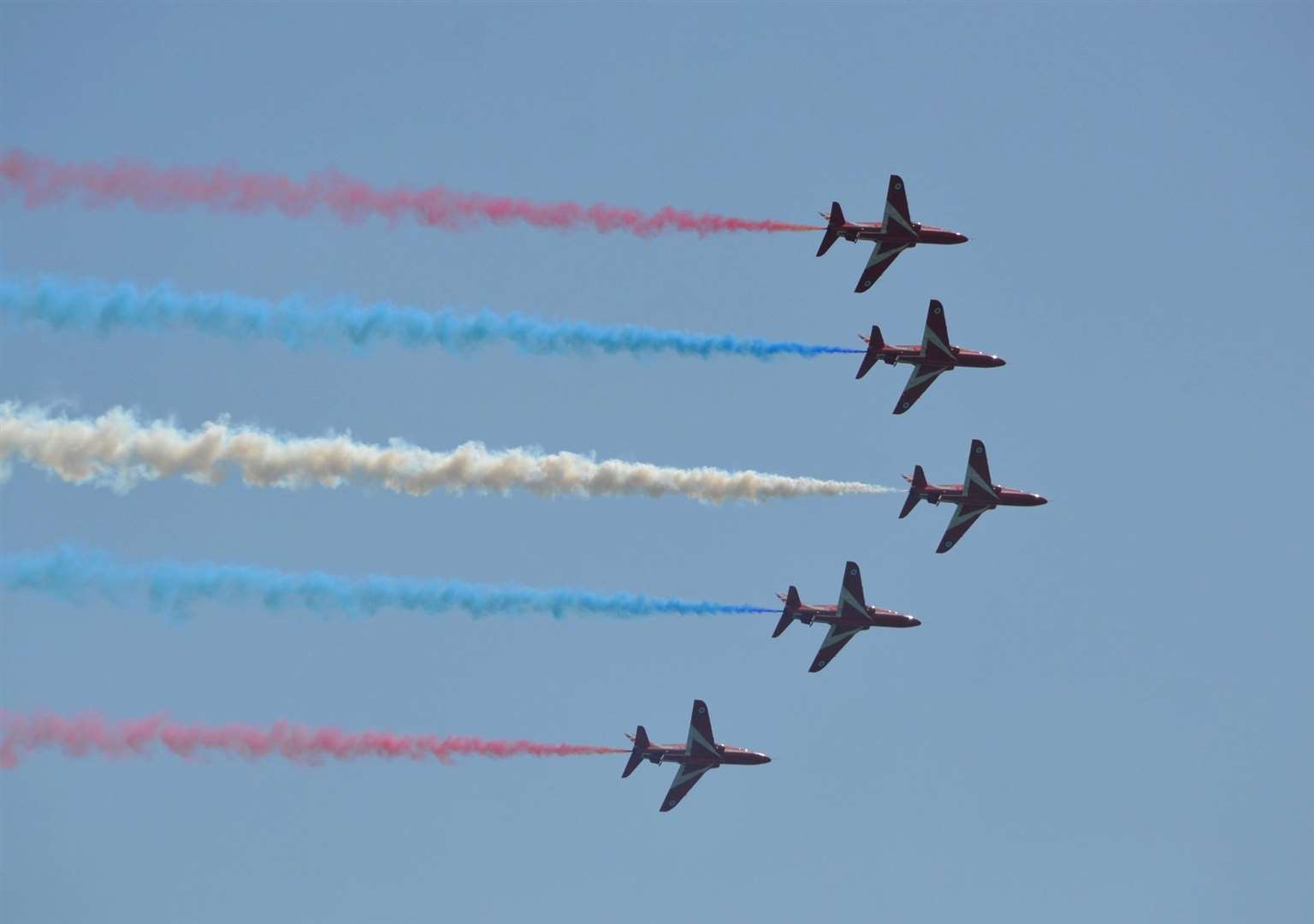 The red arrows will return despite the cancellation of the Folkestone Air Display. Picture: FHDC