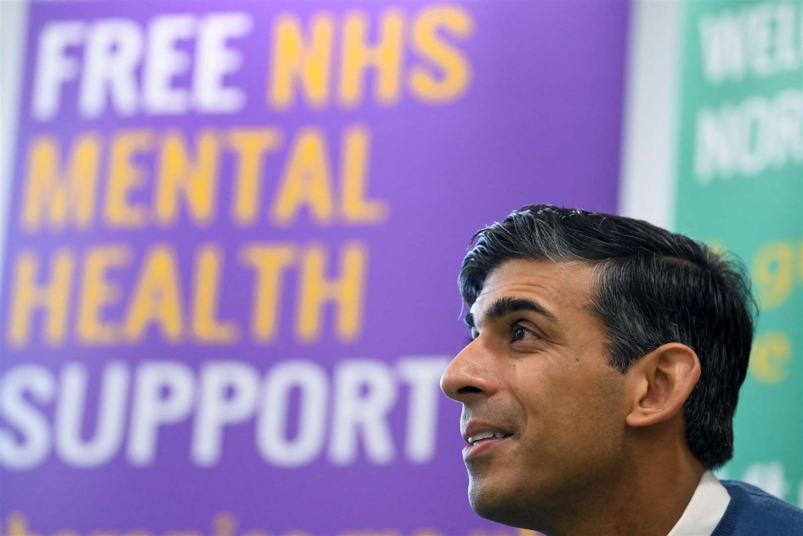 Prime Minister Rishi Sunak during a visit to Berrywood Hospital in Northampton (Toby Melville/PA)