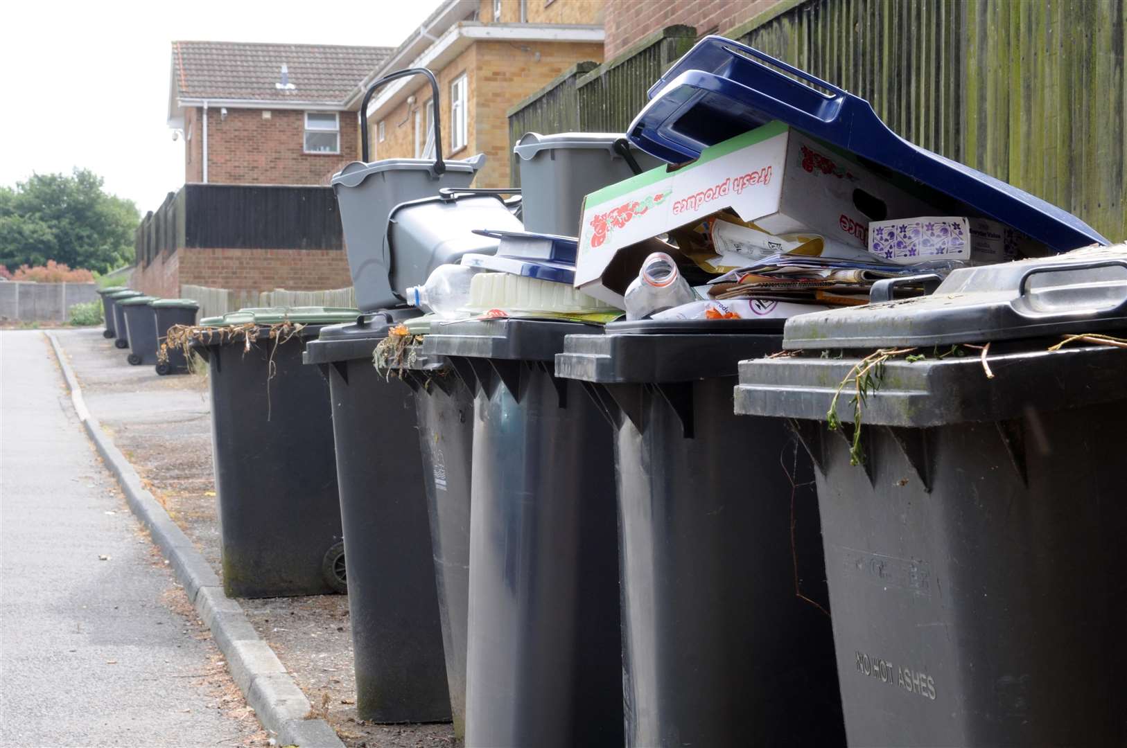 Rubbish bins in Canterbury