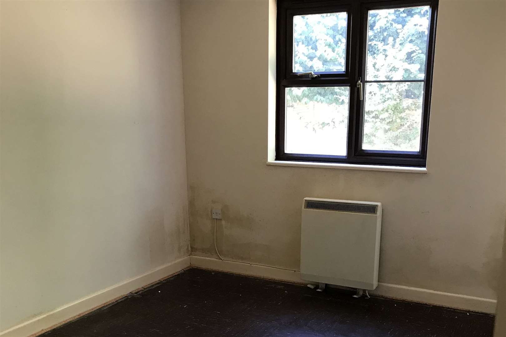 The flat on Downland Court had no flooring and damp marks on the wall when Barbara Hasiuk first moved in