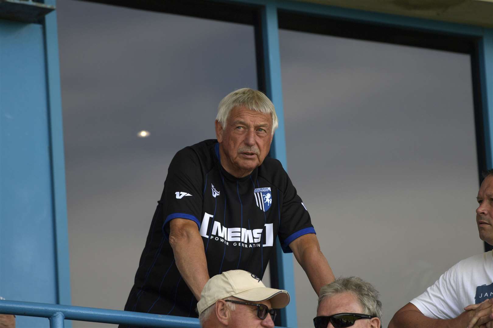 Colin Jarvis, owner of club sponsor MEMS at Gillingham's Priestfield Stadium Picture: Barry Goodwin