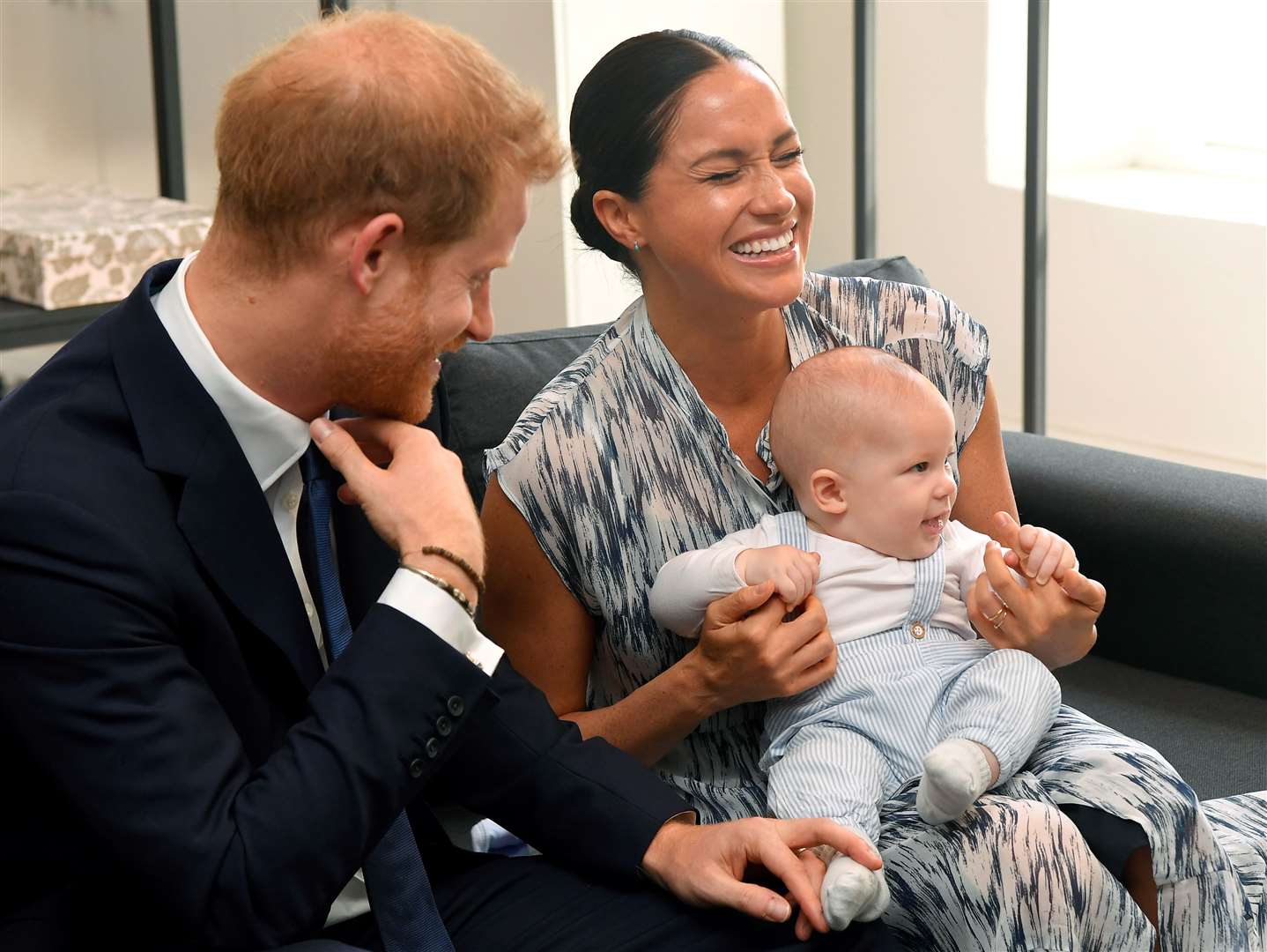 The Duke and Duchess of Sussex holding their son Archie during a tour of South Africa in 2019 (Toby Melville/PA)