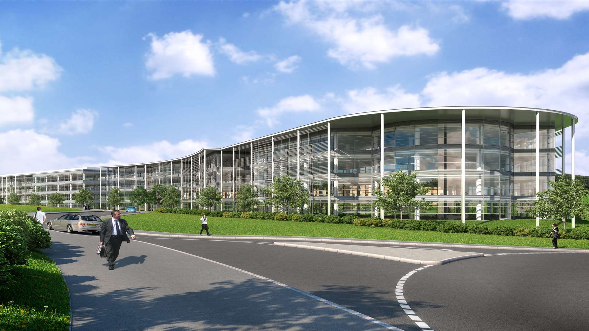 An artist's impression of one of the buildings planned for the Kent Medical Campus