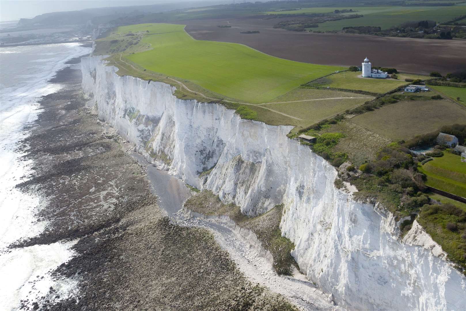 The campaign group says "the White Cliffs are now being replaced by the orange plastics"