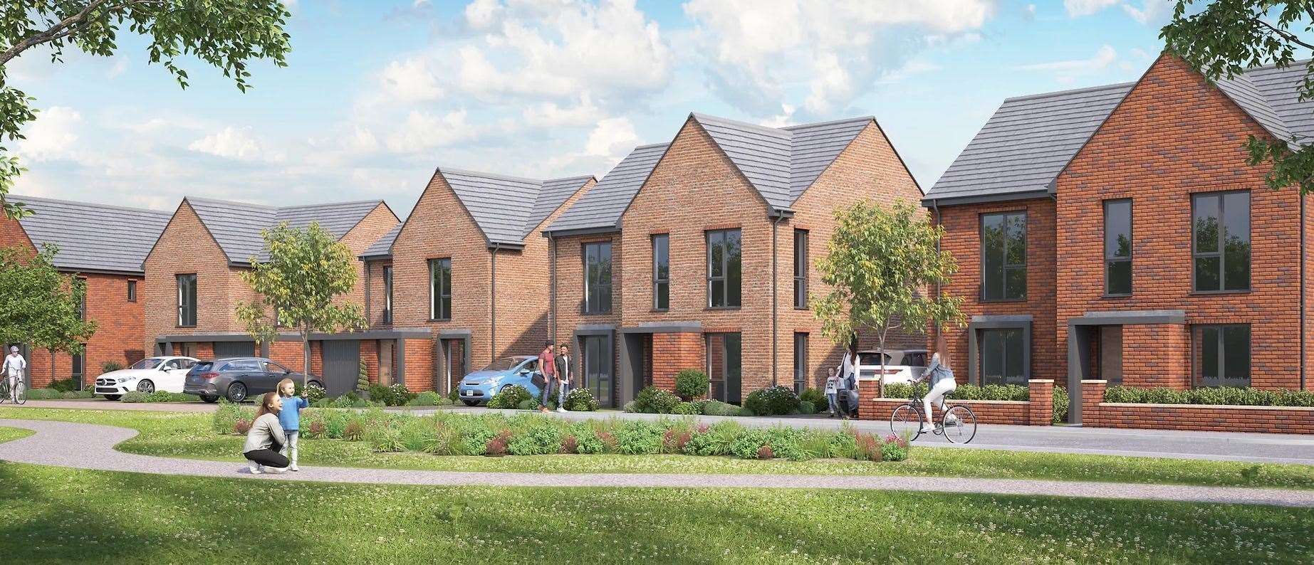 CGIs reveal how the homes could look. Picture: Rooksmead