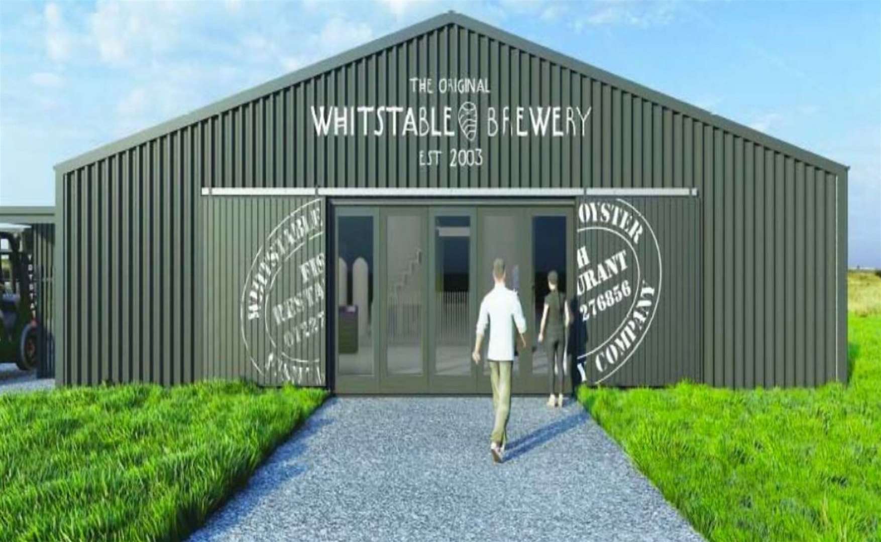 A CGI showing how the brewery was expected to look