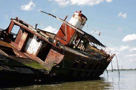 A shipwreck on Hoo Ness