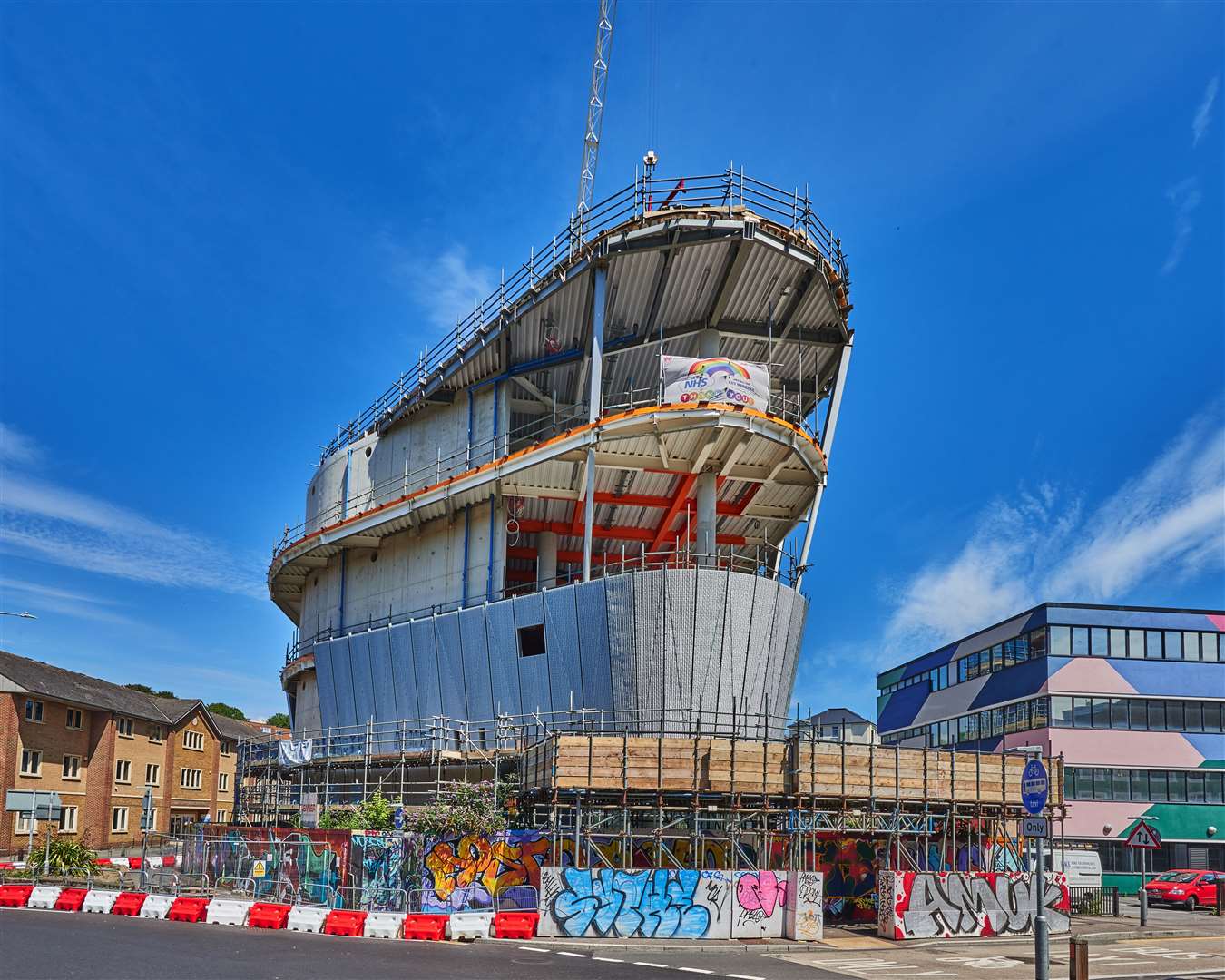 The cladding is currently being installed. Picture: Matt Rowe Photography