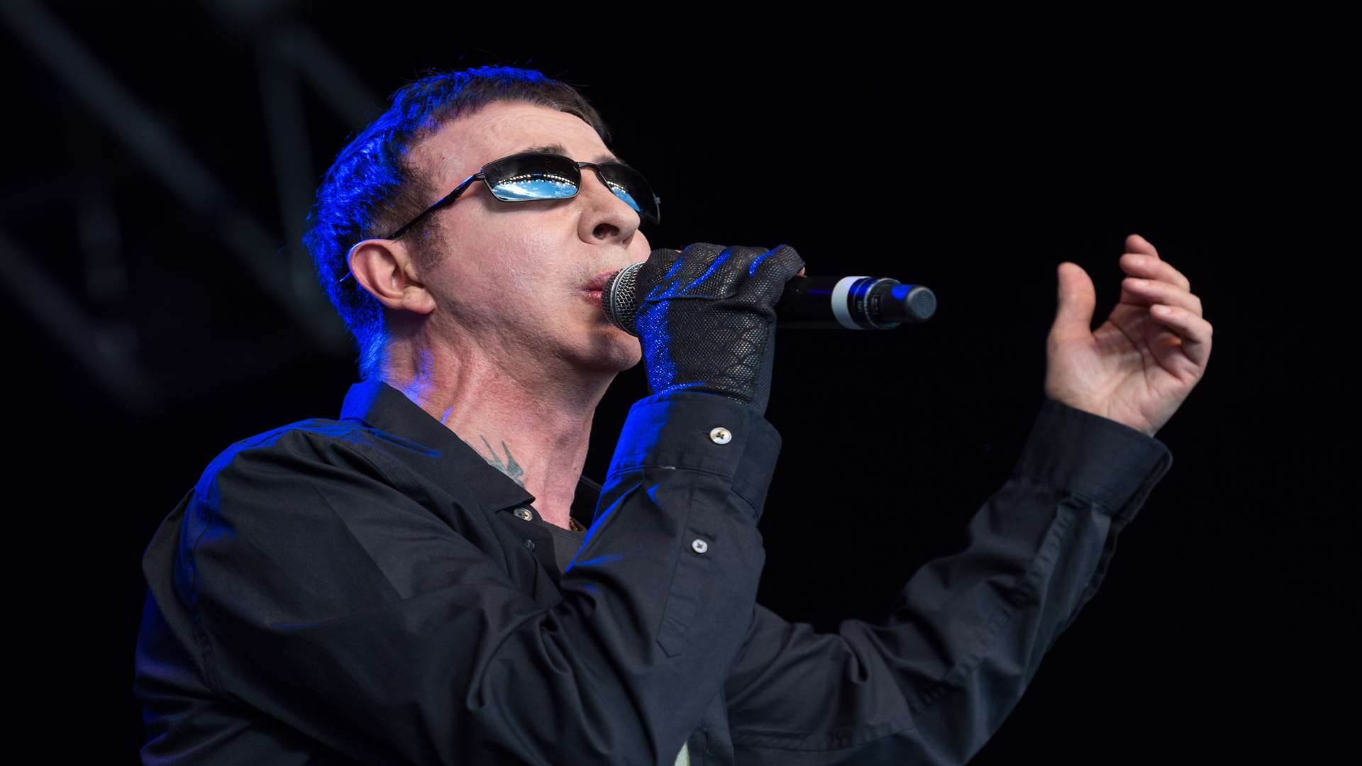 Marc Almond performs on the Sunday