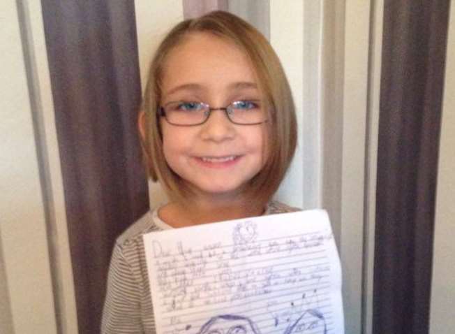 Little Isabel wrote a letter to the Queen