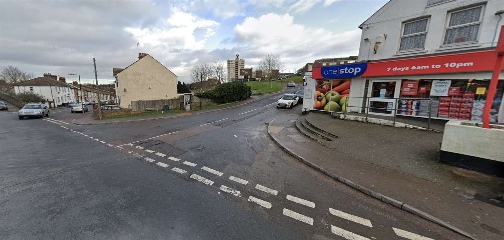 He was initially approached outside a shop in Magpie Hall Road and Shipwrights Avenue. Picture: Google Street View