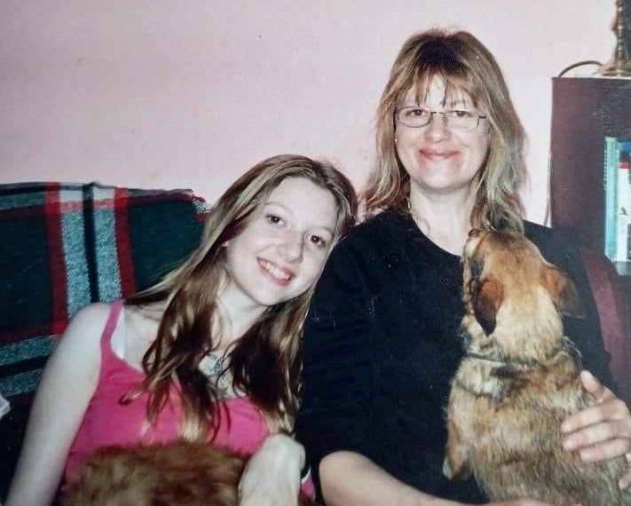 Fiona and her mum in 2006