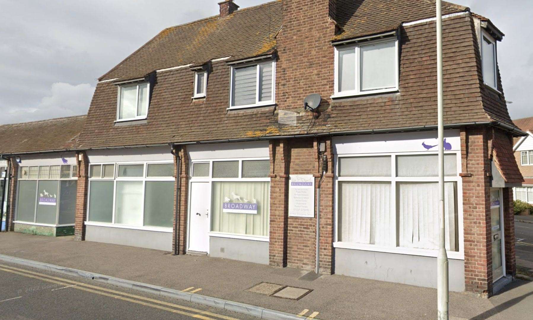 Broadway Veterinary Group's surgery in The Broadway, Herne Bay. Picture: Google