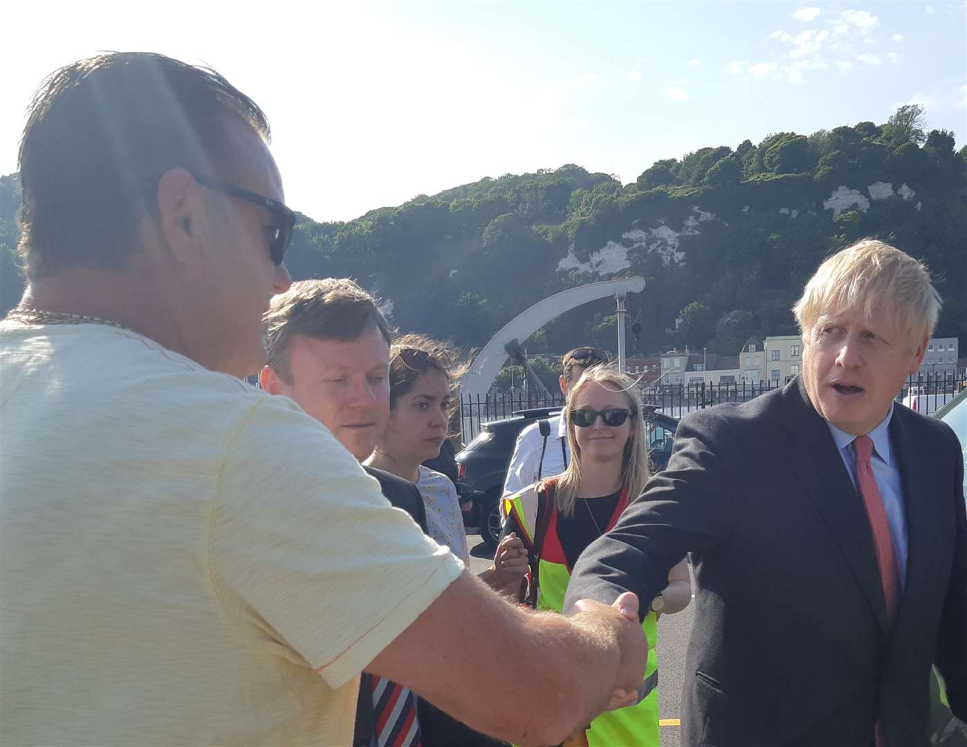 Boris Johnson meeting people in Dover (13700429)