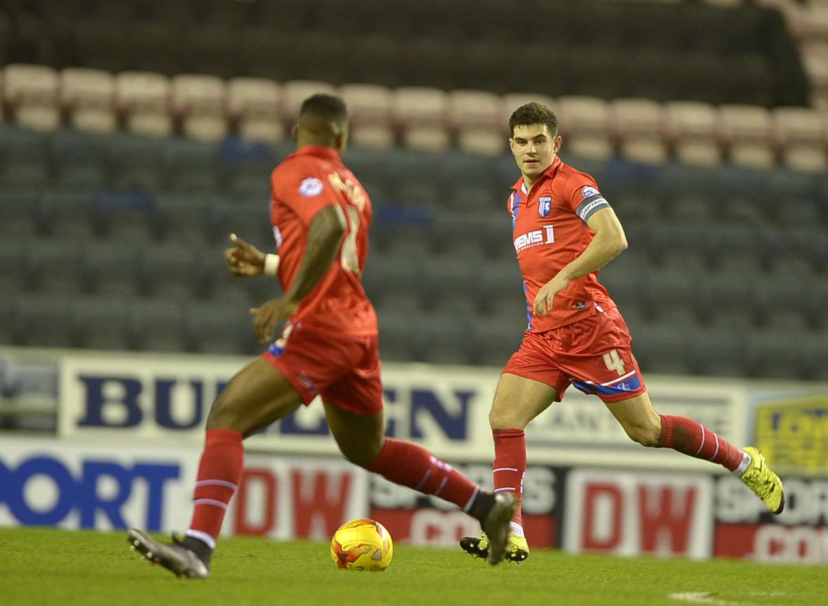 John Egan in action at Wigan Picture: Barry Goodwin