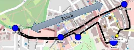 One proposed route for Zone B. Picture: Tunbridge Wells Borough Council