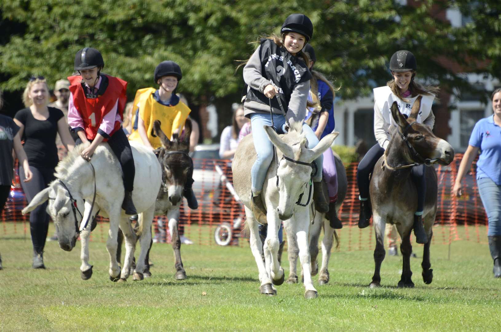 A race at a previous donkey derby at Radnor Park in Folkestone. Picture: Paul Amos