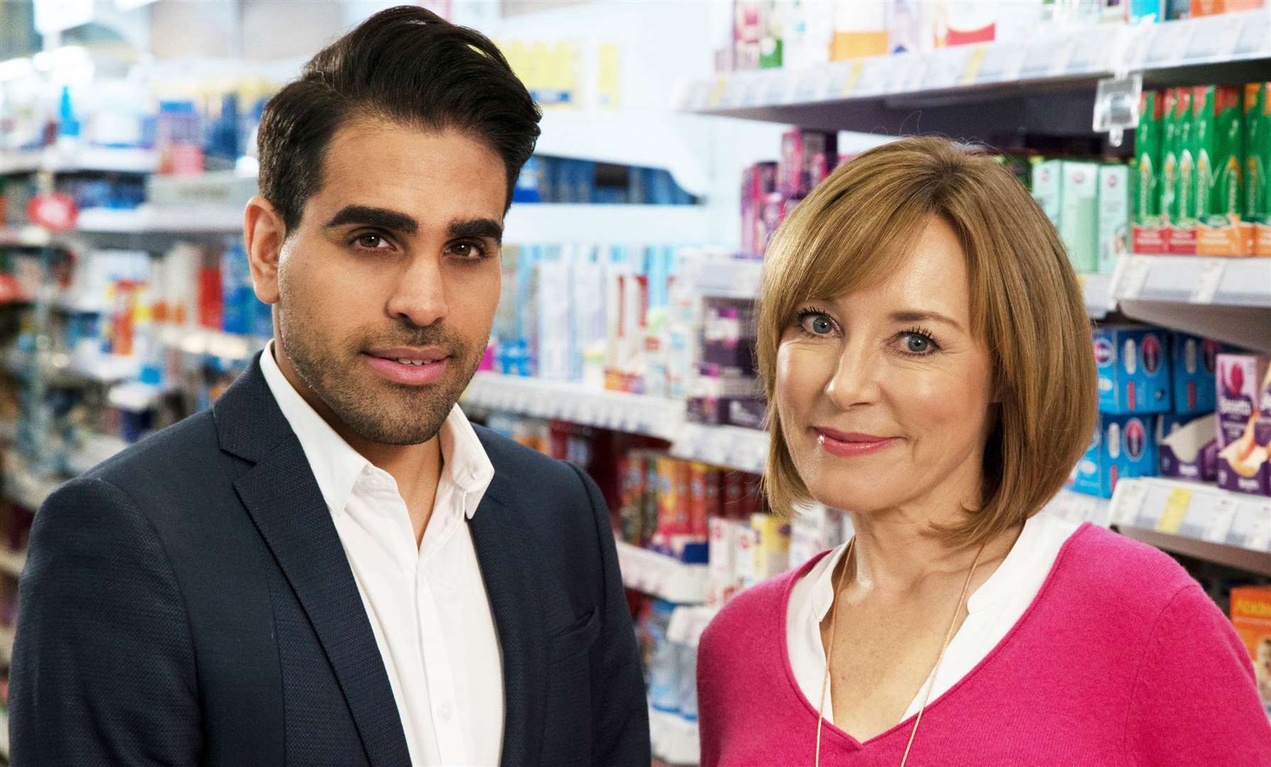 Dr Ranj with co-presenter Siam James Picture: ITV/ Twofour