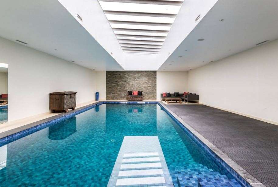 Take a dip in the underground swimming pool. Picture: Hamptons