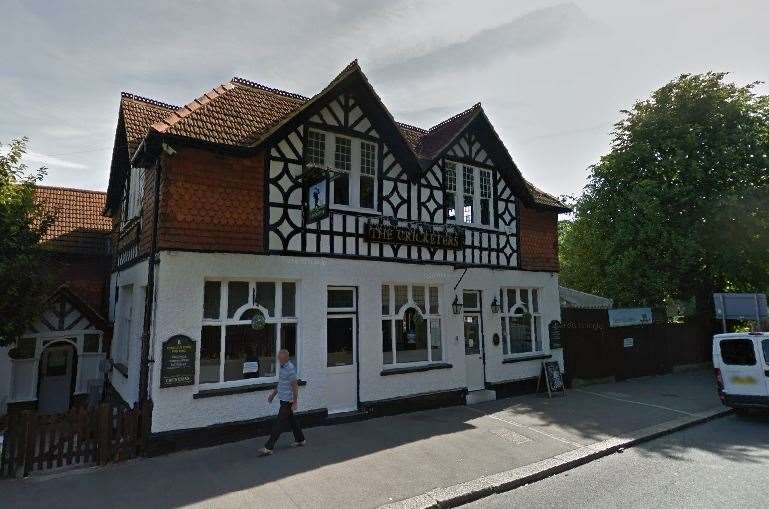 The assault happened in the pub garden of The Cricketers in River
