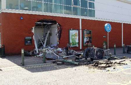 The scene of the ram raid on Sunday. Picture: MIKE PETT