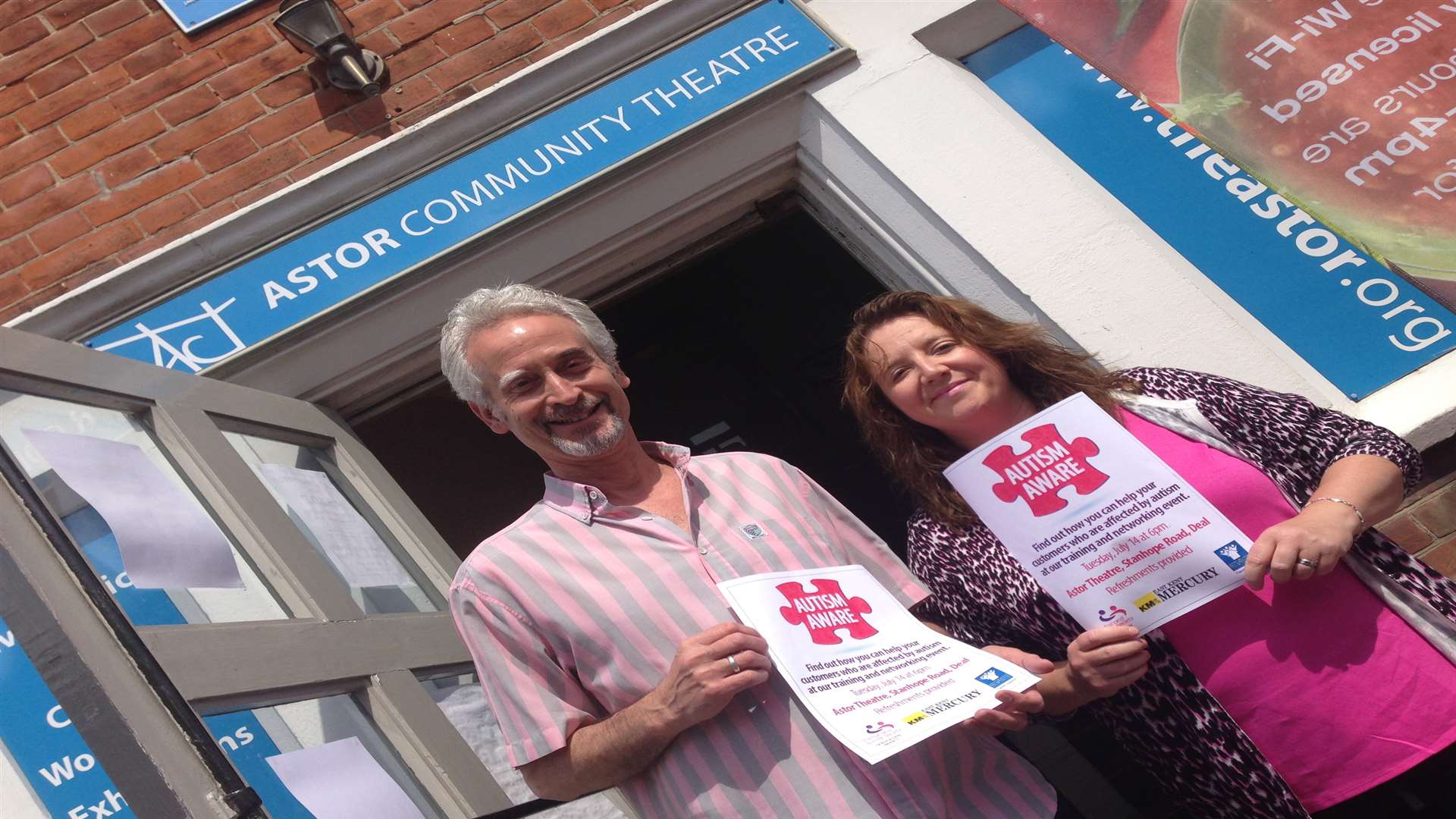 We're Autism Aware: Katy Jenner of the National Autistic Society Dover & Deal with James Tillitt of the Astor Theatre, Deal