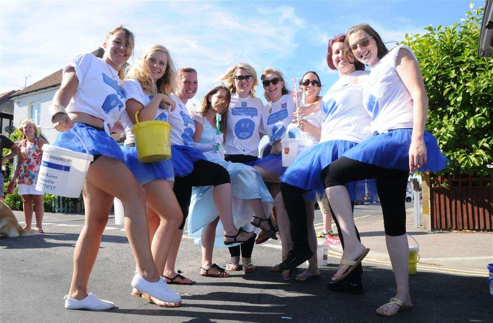 Staff from Whitstable Dental Centre donned blue tutus.
