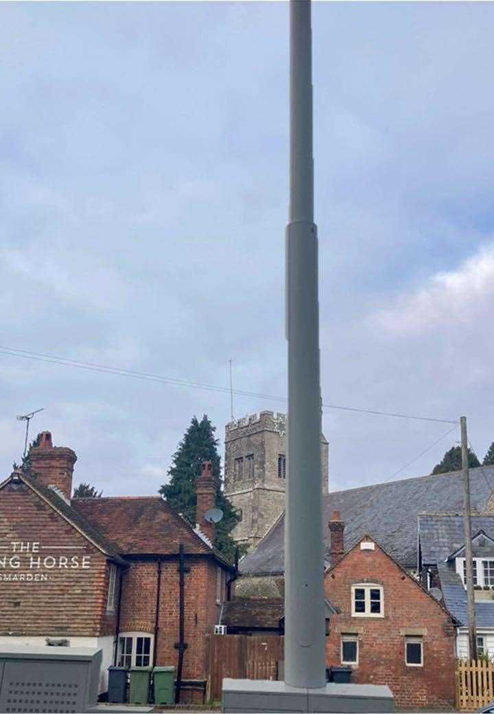 There were fears the mast would block views of the church. Picture: Richard Hemsley