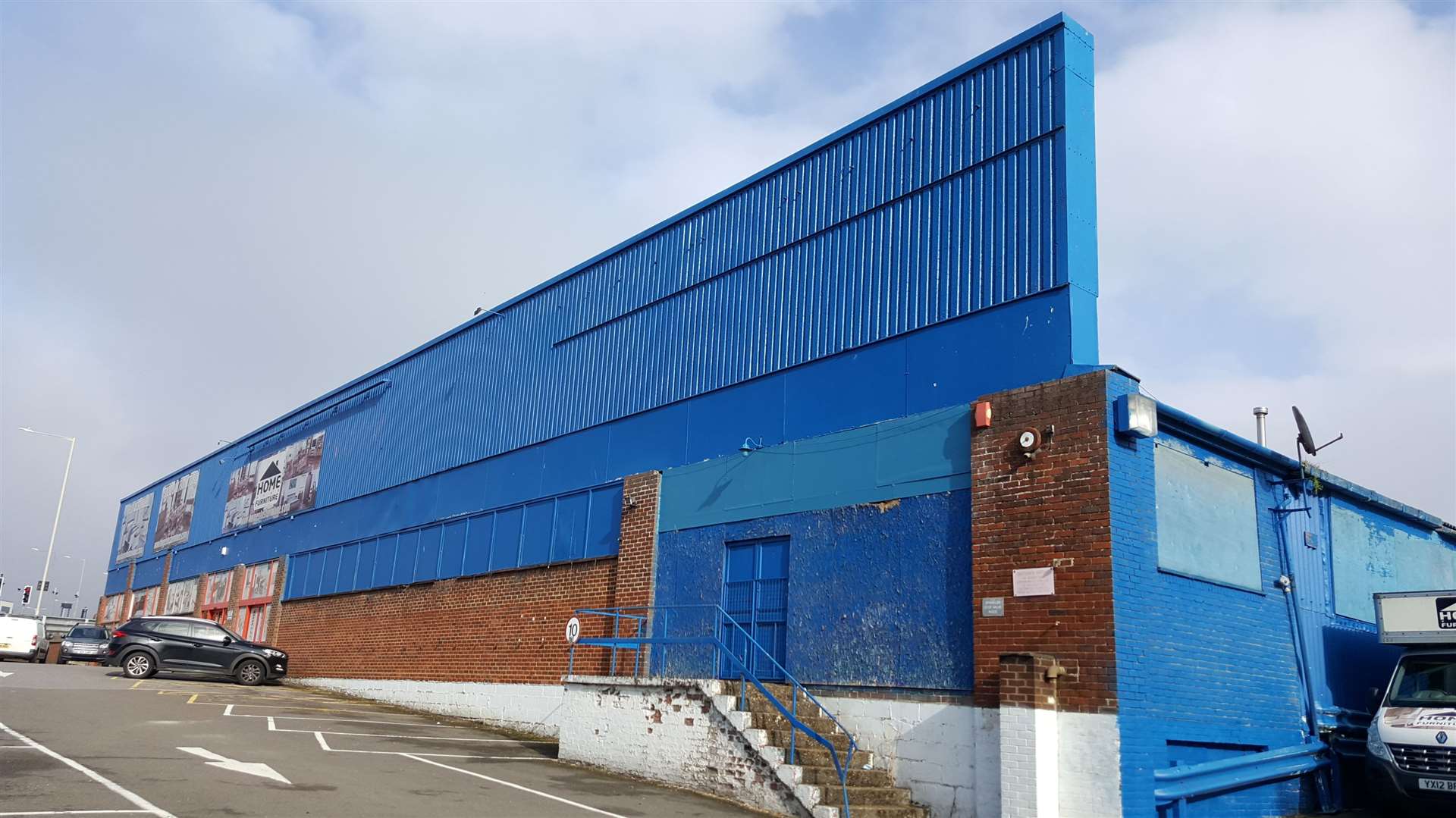HomePlus was previously based in Beaver Road but the site has now been flattened; owner Martin Rose had wanted to move straight into the M&S unit, but was unable to complete the deal last year