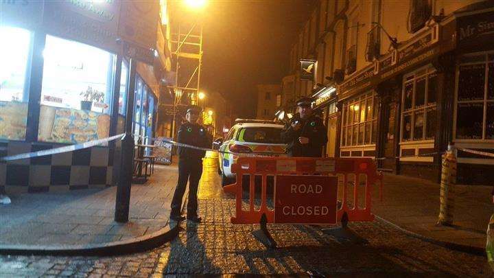 Police cordoned off streets in Ramsgate. Picture: @DolonRaushan (6593573)