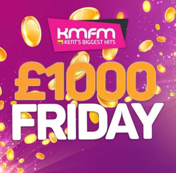 A lucky mother from Folkestone won this month's '£1,000 Friday' competition on kmfm