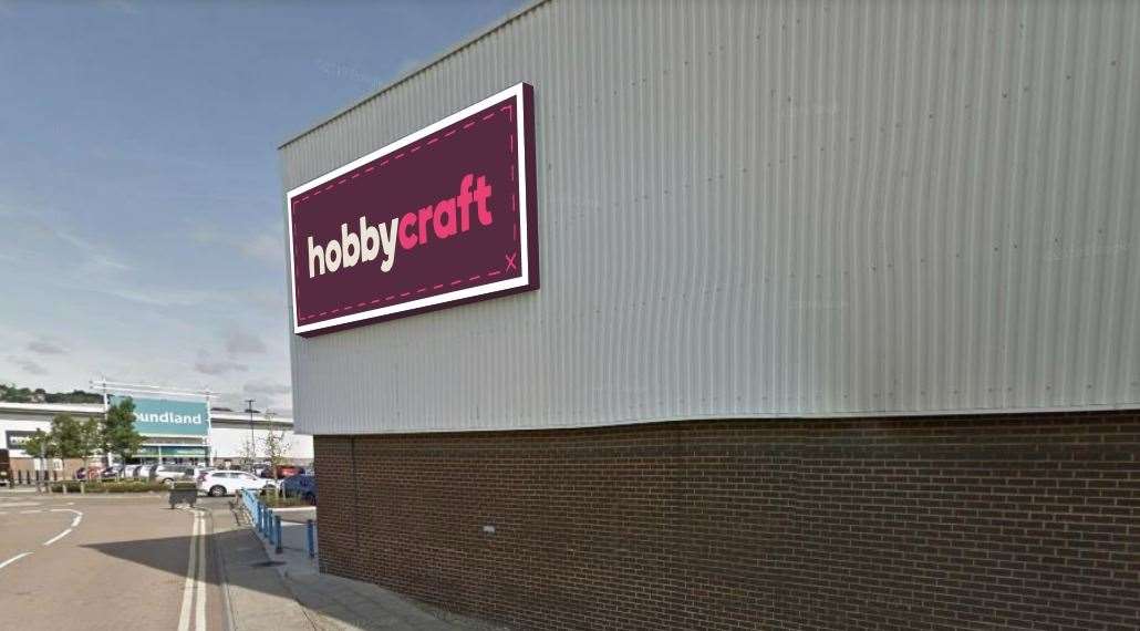 Hobbycraft will take up residence in the former Carpetright store near Rochester. Picture: Sapphire Signs Ltd / Liam Peck