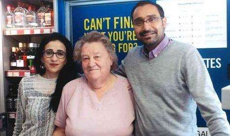 Shop owners Lata and Vin Patel with Rosemary