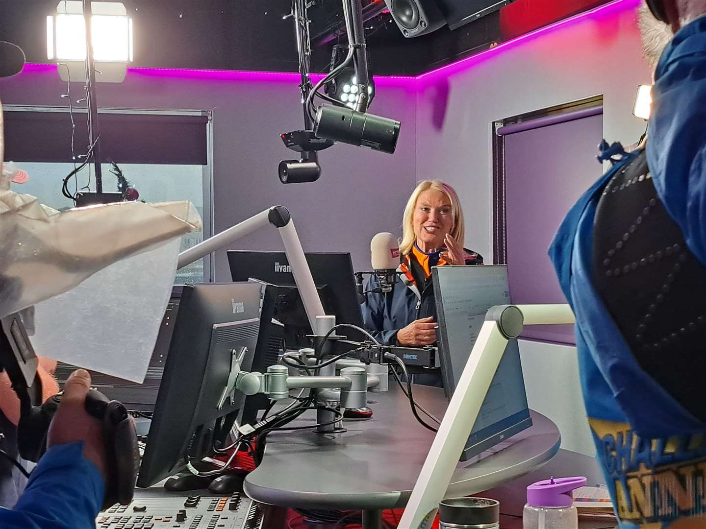 Anneka joined kmfm breakfast presenters Garry and Chelsea to appeal for help with the project