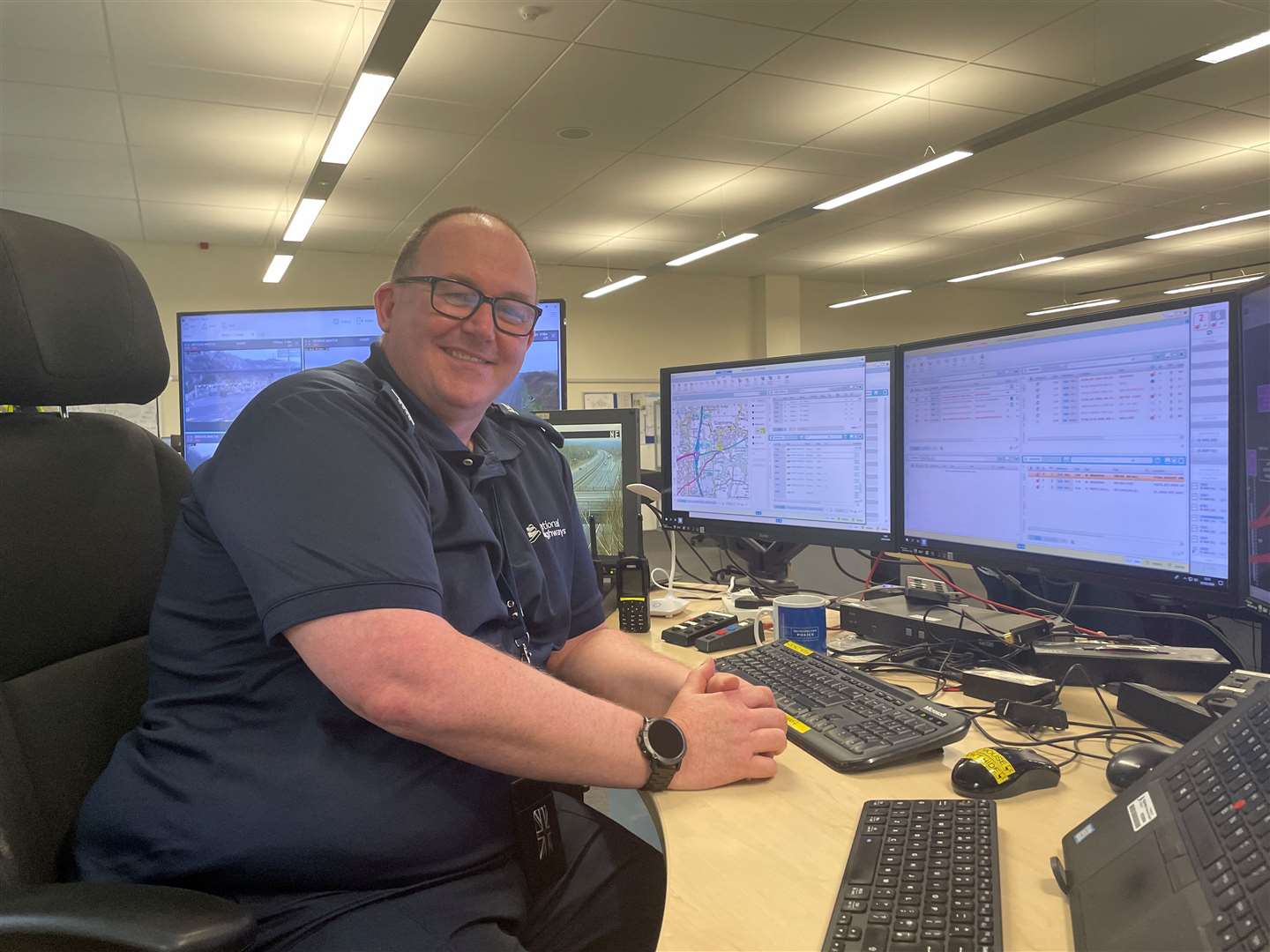 Team manager Andy French based at the South East Regional Control Centre
