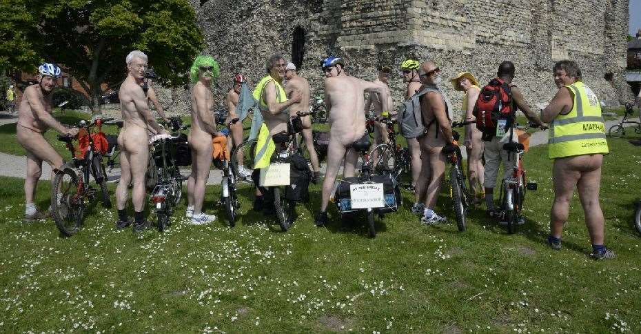 A previous Naked Bike Ride in Canterbury (10341233)