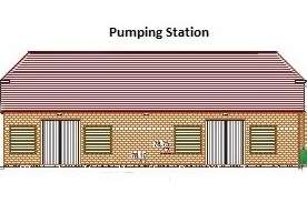 A digitalised image of the pumping station