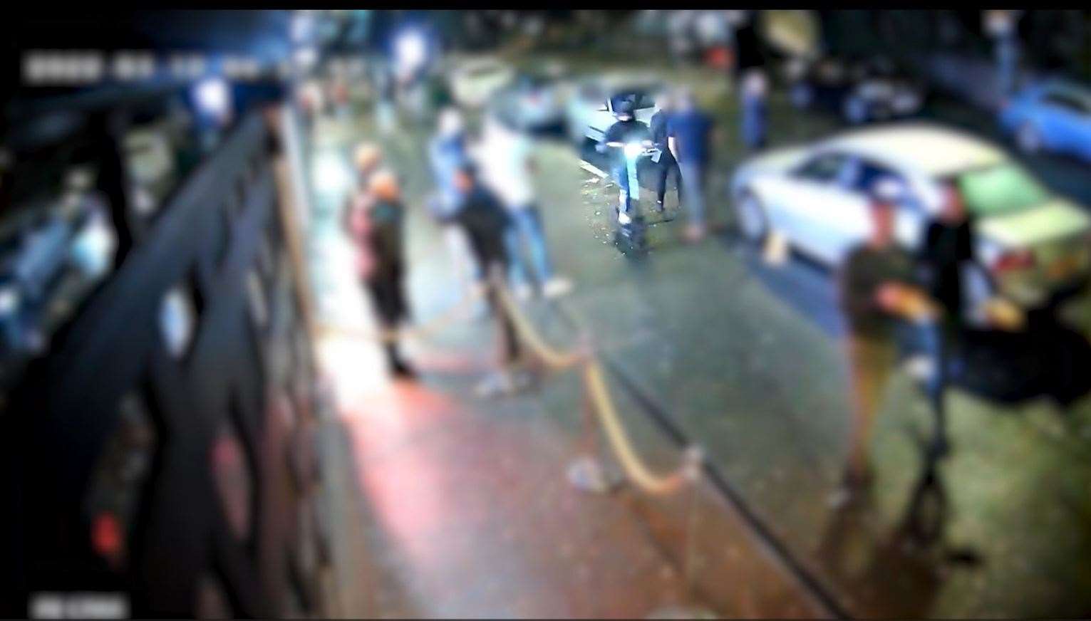 CCTV footage captured Lawangeen Abdulrahimzai on the e-scooter (Dorset Police/PA)