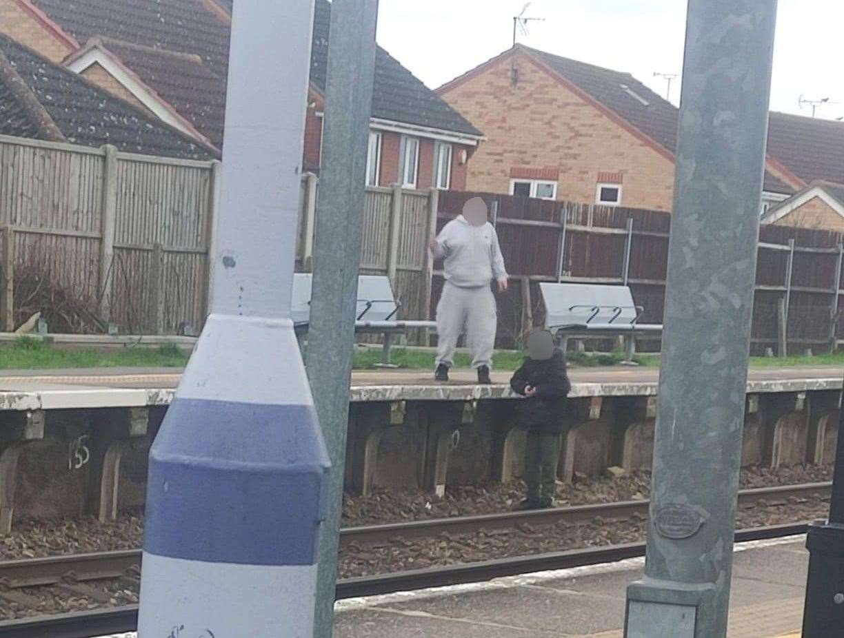 Two young boys have been spotted on the tracks at Kemsley Railway Station in Sittingbourne