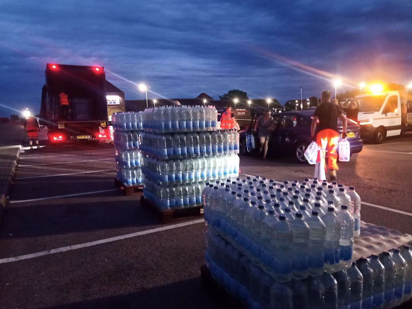 Around 30,000 people were without water for days. Picture: Dolley White