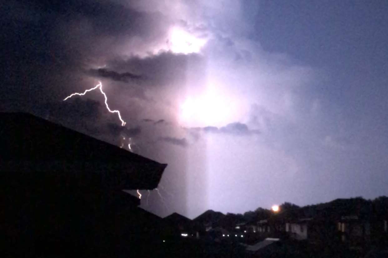 The storm in Rainham. Credit: Mitchell Lucus