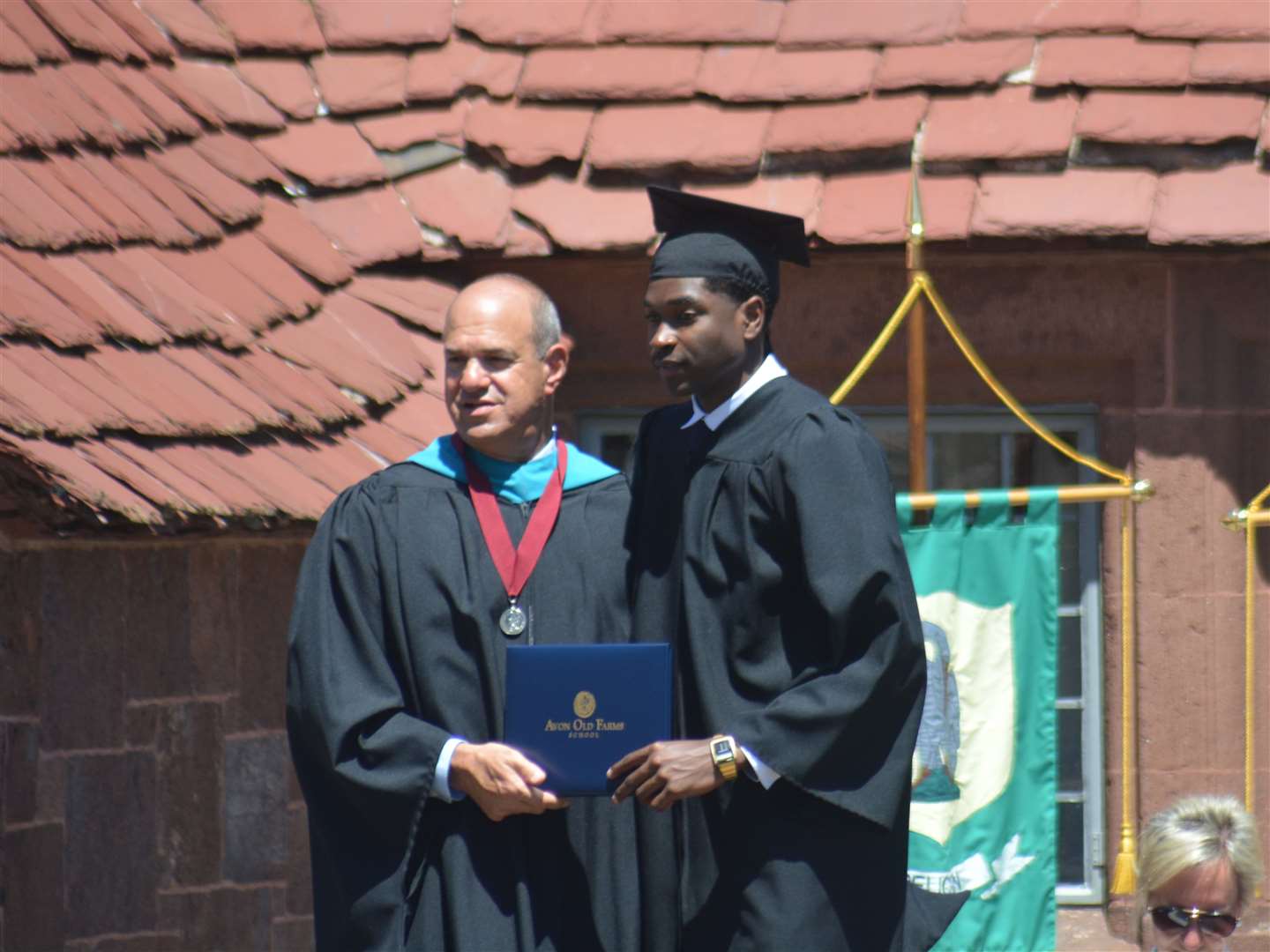 Ciaran Sandy graduating from Avon Old Farms School in Avon, Connecticut (11740080)
