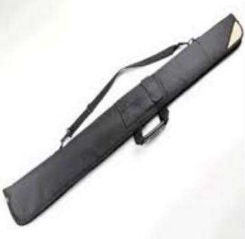 Example of a pool cue carry case. Stock image.