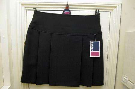 Schoolgirls at Herne Bay High will have to wear this skirt or trousers