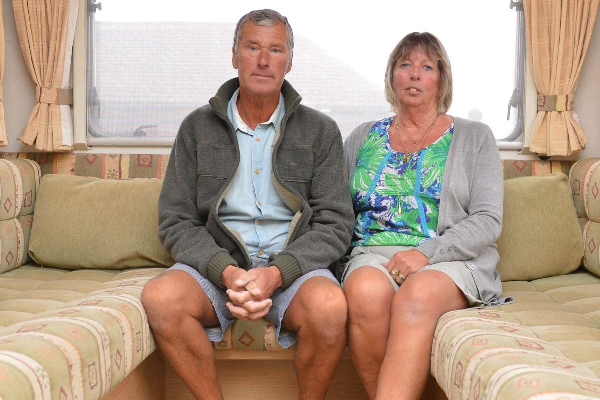 Holidaymakers Debbie Keeney and Bob John were gassed in their campervan. Picture: SWNS.com/Tony Kershaw