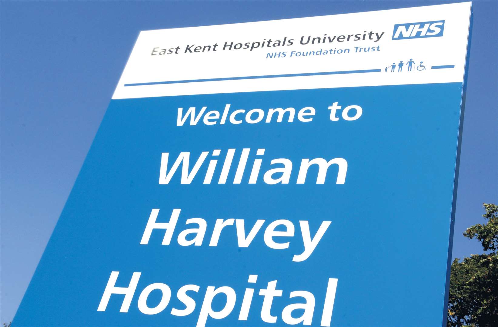 The William Harvey Hospital in Ashford, run by East Kent Hospitals University NHS Foundation Trust